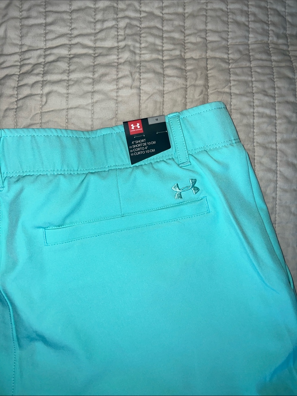 Under Armour Women's Aqua Athletic Shorts - Picture 3 of 3